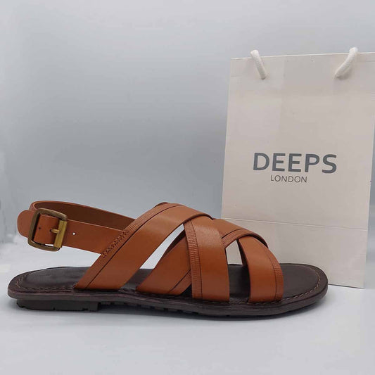 HENRY MENS CASUAL GENUINE LEATHER SLIP ON SLIDER SUMMER BEACH WEAR SANDALS