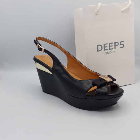 ABIGAIL WOMEN'S WEDGE HEEL PEEP TOE SANDAL