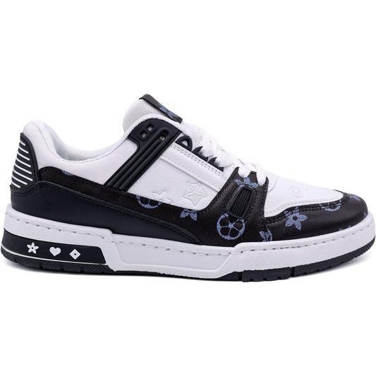 NORA WOMEN'S FASHION LACE-UP TRAINERS WITH FLORAL PATTERN