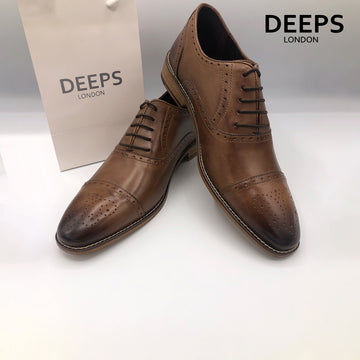 LONDON BROGUES ARTHUR GENTS SHOES TAN